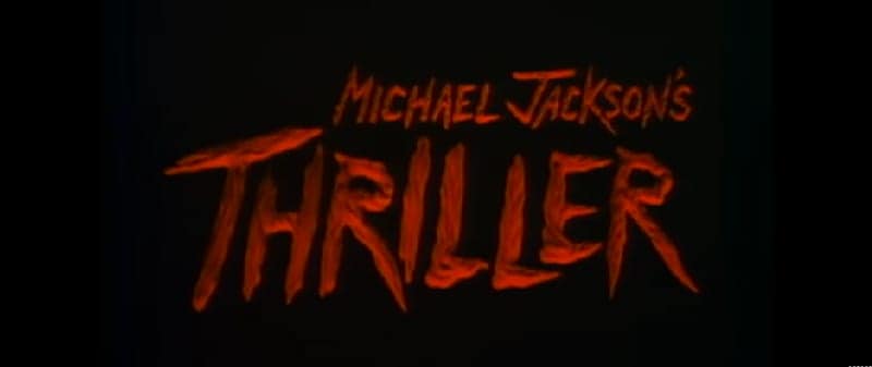 Michael Jackson's Thriller - opening screen