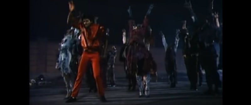 Michael dances with the living deads